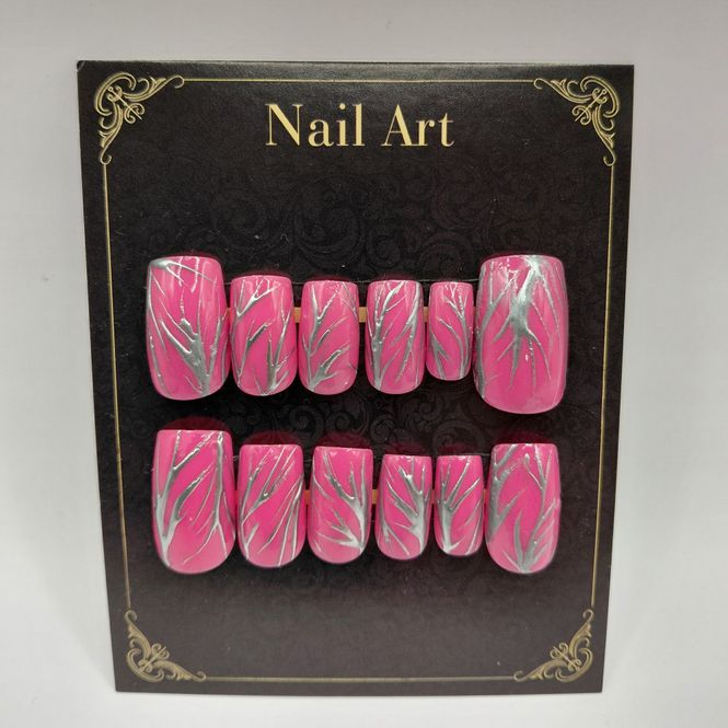 Hovedbilde Tribal Rosa Press-On Negler 