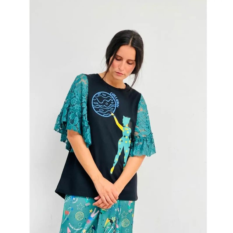 Cirkus Pige Blonder T-skjorte