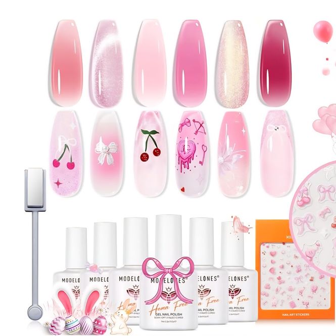 Hovedbilde Gellakk & Nail Art - 6 stk 