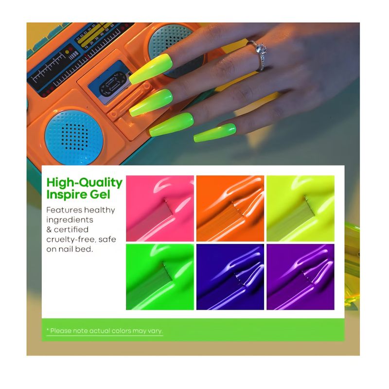 Neon Gellakk - 6 stk 
